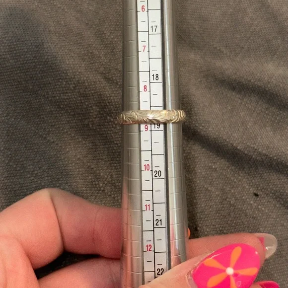 Sterling Silver Pink Agate Ring - Picture 5 of 6